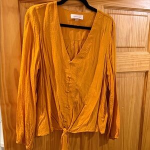 Forever 21 Golden Yellow Blouse